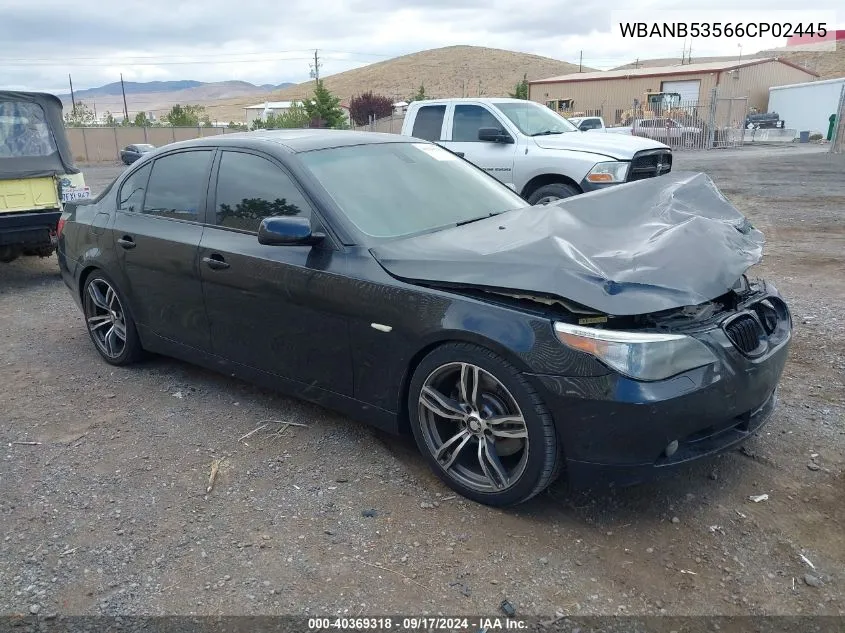 WBANB53566CP02445 2006 BMW 550I