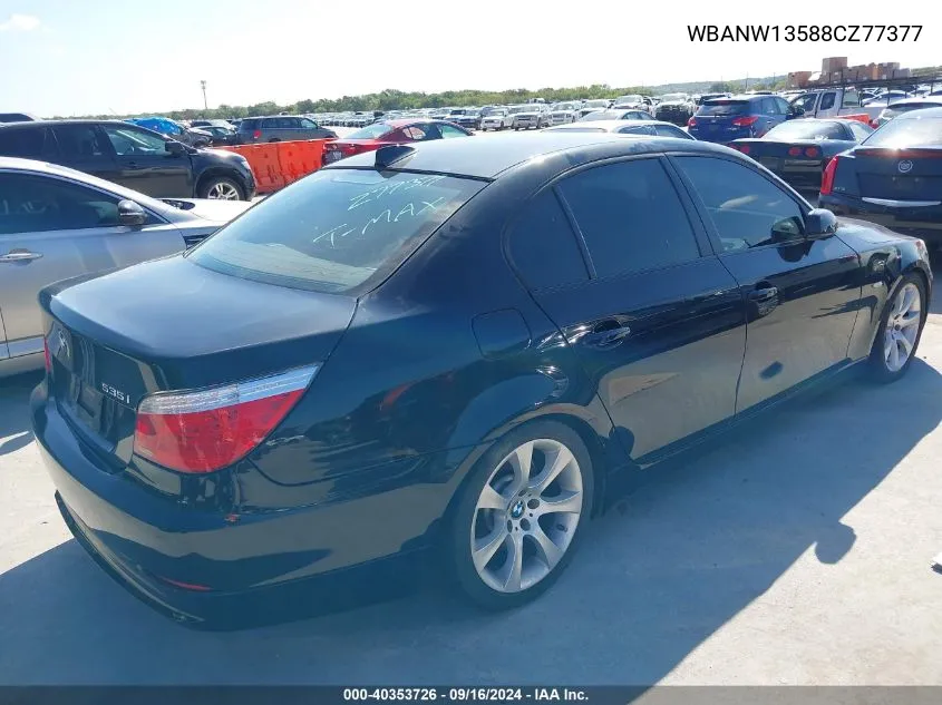 WBANW13588CZ77377 2008 BMW 535I