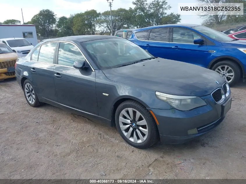 2008 BMW 528Xi VIN: WBANV13518CZ52355 Lot: 40368173