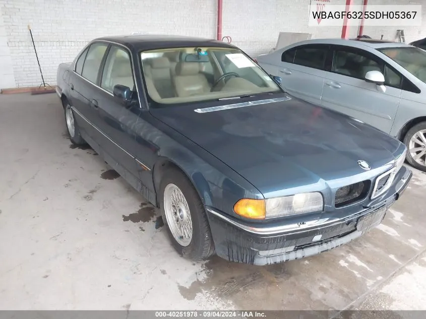 1995 BMW 740 I Automatic VIN: WBAGF6325SDH05367 Lot: 40251978