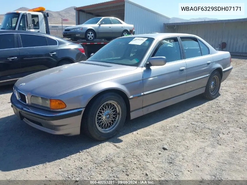 1995 BMW 740 I Automatic VIN: WBAGF6329SDH07171 Lot: 40253201