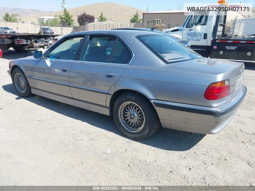 1995 BMW 740 I Automatic VIN: WBAGF6329SDH07171 Lot: 40253201