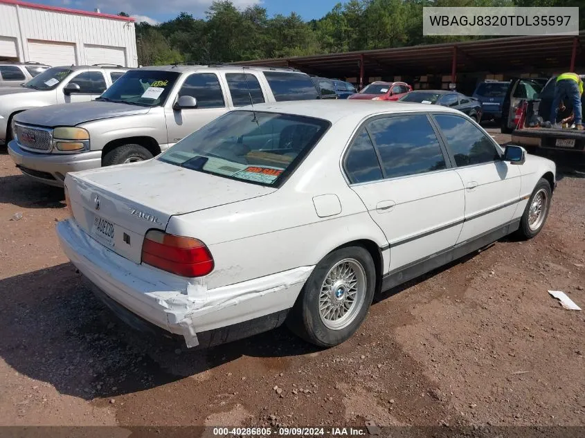 1996 BMW 740 Il VIN: WBAGJ8320TDL35597 Lot: 40286805