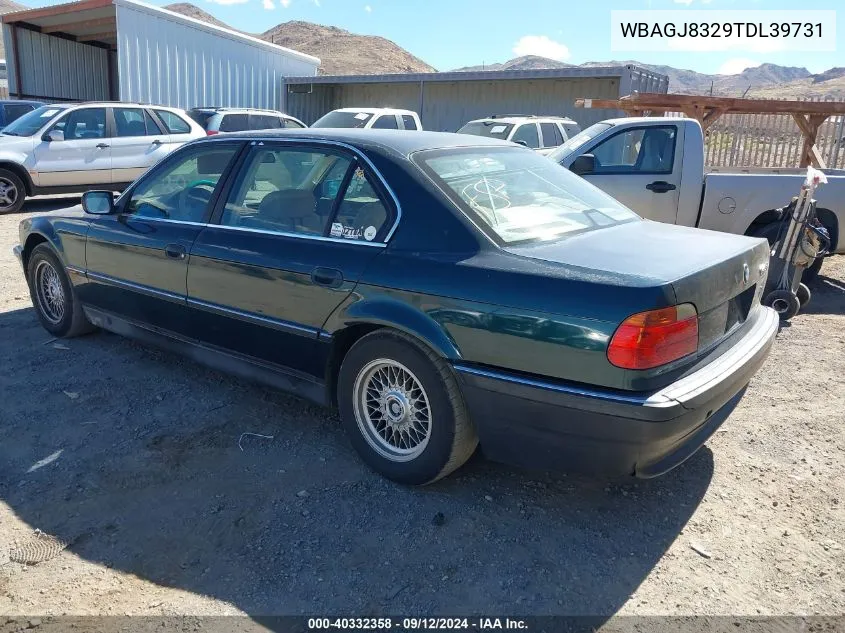 1996 BMW 740 Il VIN: WBAGJ8329TDL39731 Lot: 40332358