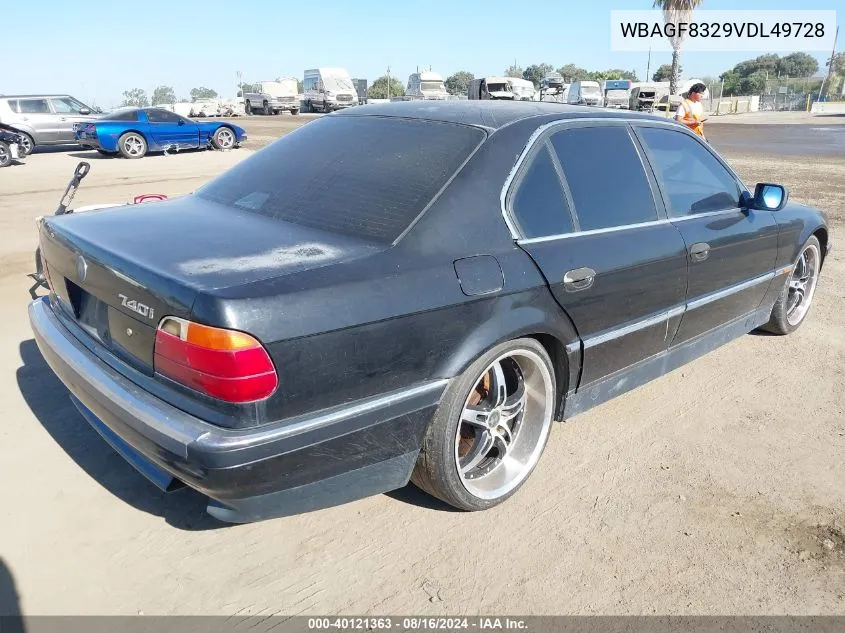 WBAGF8329VDL49728 1997 BMW 740 I Automatic