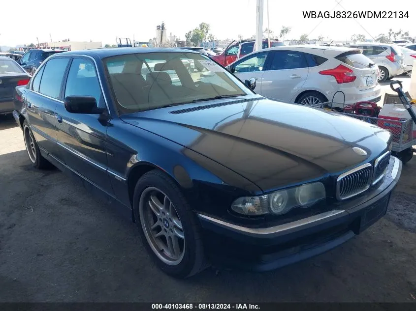 WBAGJ8326WDM22134 1998 BMW 740Il