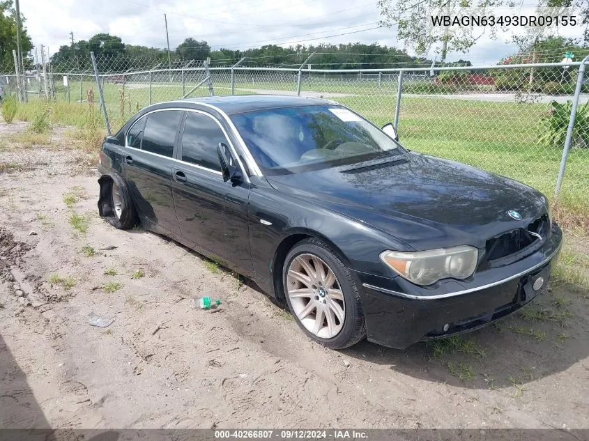 WBAGN63493DR09155 2003 BMW 745Li