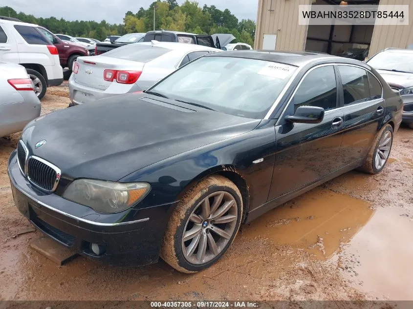 2008 BMW 750Li VIN: WBAHN83528DT85444 Lot: 40357305