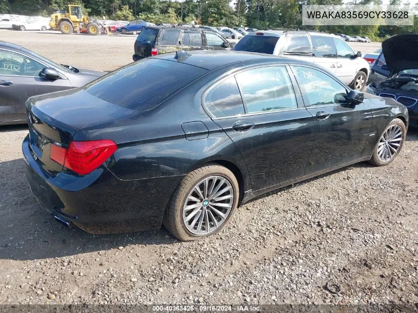 2009 BMW 750I VIN: WBAKA83569CY33628 Lot: 40363425