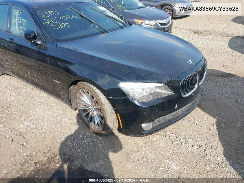 2009 BMW 750I VIN: WBAKA83569CY33628 Lot: 40363425