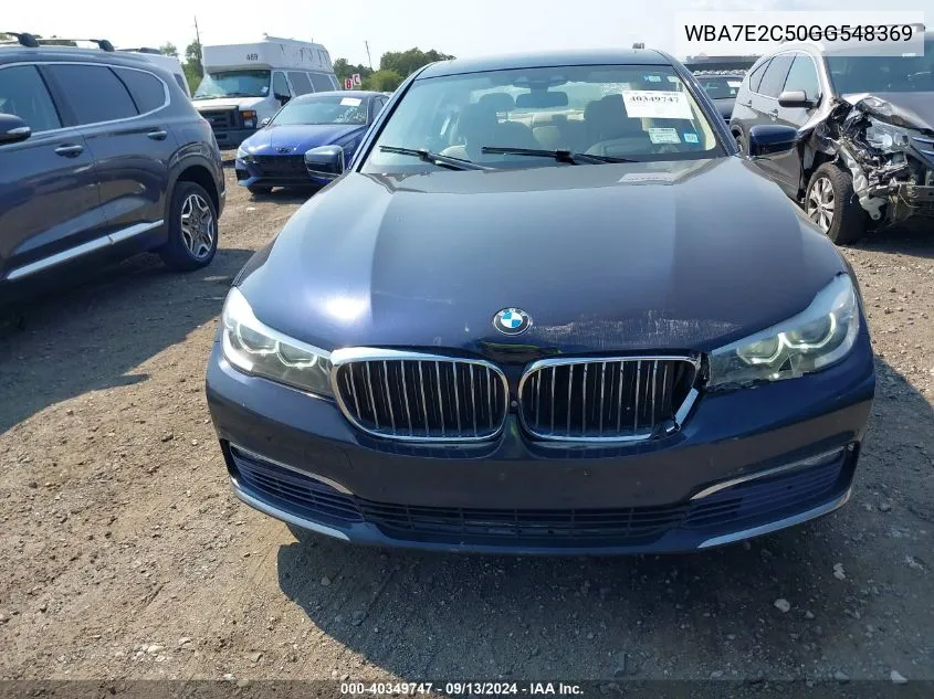 WBA7E2C50GG548369 2016 BMW 740I