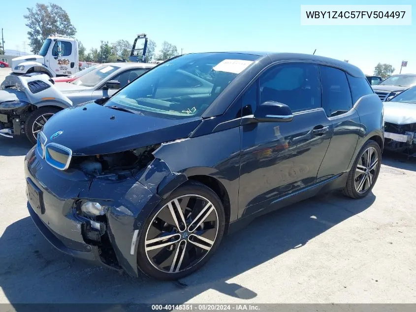 2015 BMW I3 Base W/Range Extender VIN: WBY1Z4C57FV504497 Lot: 40145351