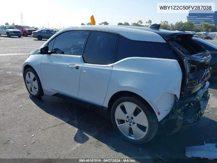 2015 BMW I3 VIN: WBY1Z2C50FV287038 Lot: 40187019