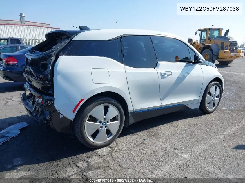 2015 BMW I3 VIN: WBY1Z2C50FV287038 Lot: 40187019