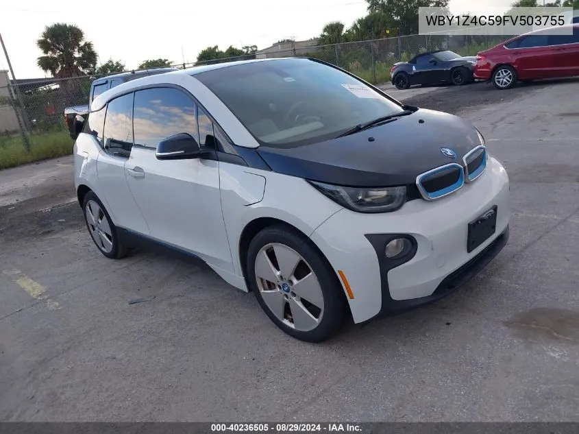 2015 BMW I3 Base W/Range Extender VIN: WBY1Z4C59FV503755 Lot: 40236505