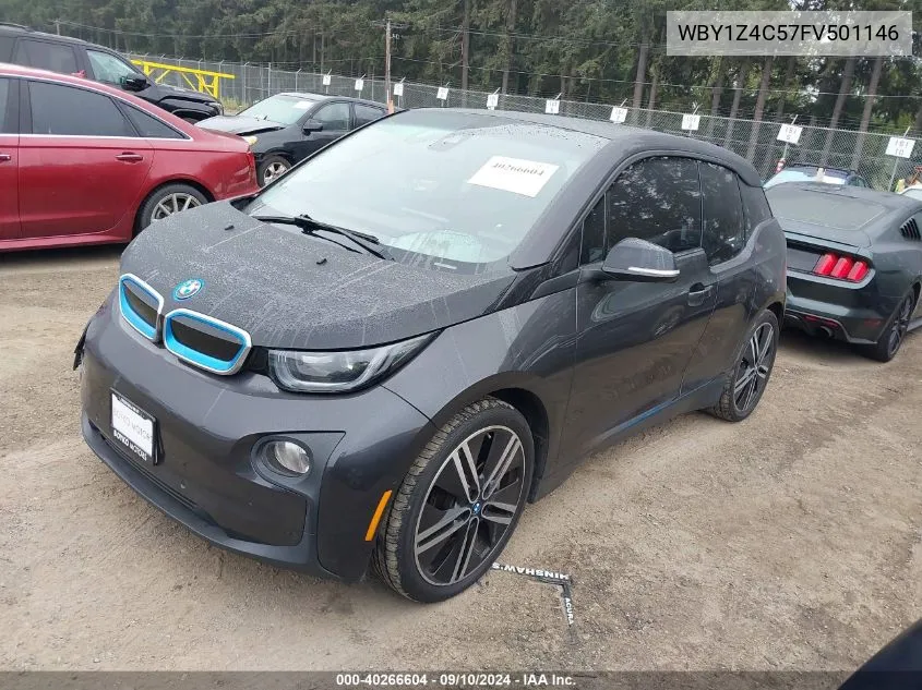 2015 BMW I3 Rex VIN: WBY1Z4C57FV501146 Lot: 40266604