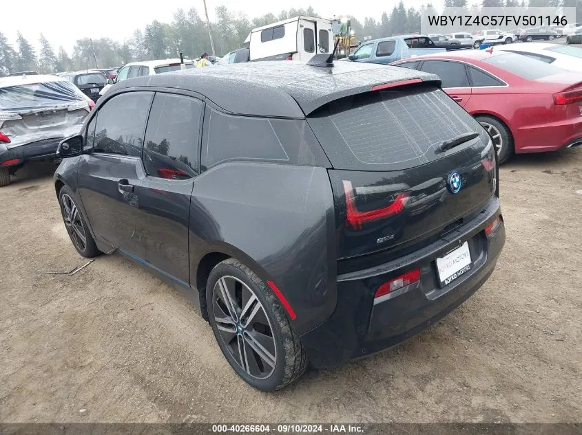 2015 BMW I3 Rex VIN: WBY1Z4C57FV501146 Lot: 40266604