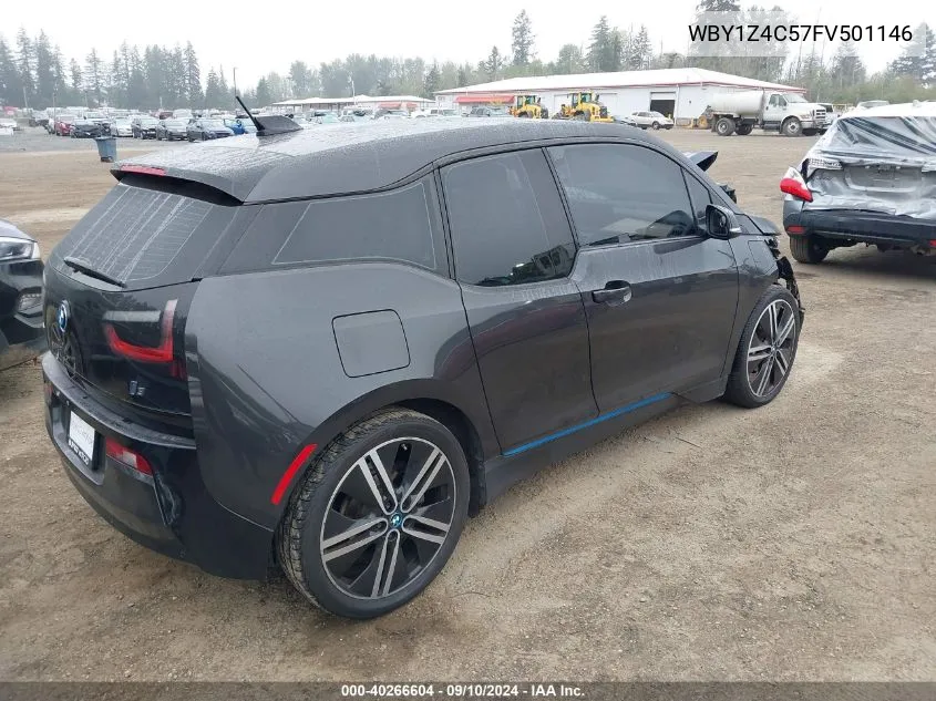 2015 BMW I3 Rex VIN: WBY1Z4C57FV501146 Lot: 40266604