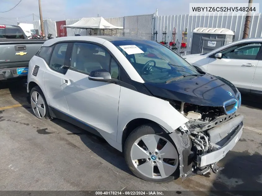 2017 BMW I3 94 Ah VIN: WBY1Z6C52HV548244 Lot: 40178214