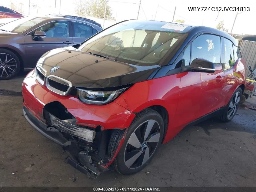 2018 BMW I3 94Ah W/Range Extender VIN: WBY7Z4C52JVC34813 Lot: 40324275