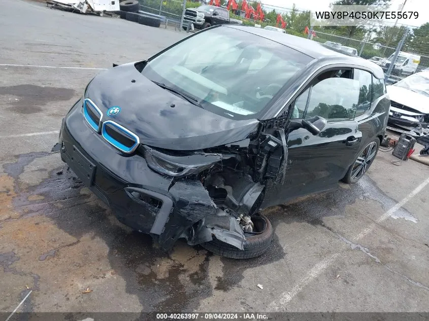 2019 BMW I3 120Ah W/Range Extender VIN: WBY8P4C50K7E55679 Lot: 40263997