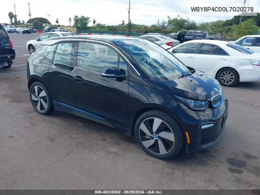 2020 BMW I3 120Ah W/Range Extender VIN: WBY8P4C00L7G20278 Lot: 40235502