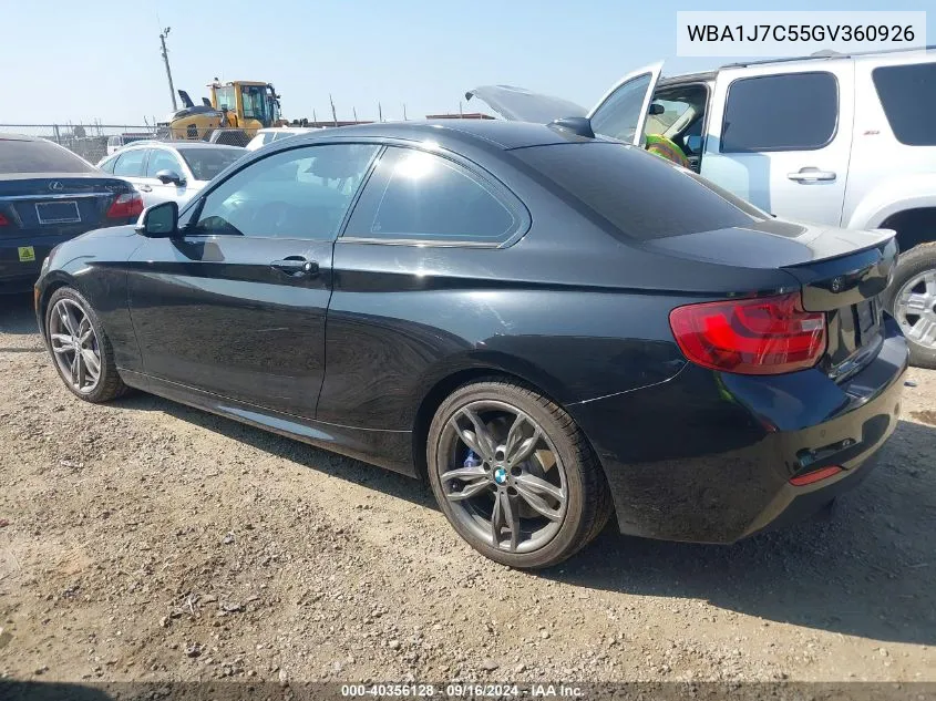 WBA1J7C55GV360926 2016 BMW M235I