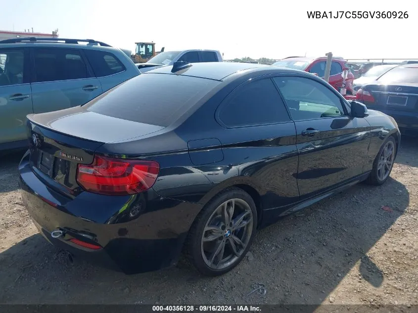 WBA1J7C55GV360926 2016 BMW M235I