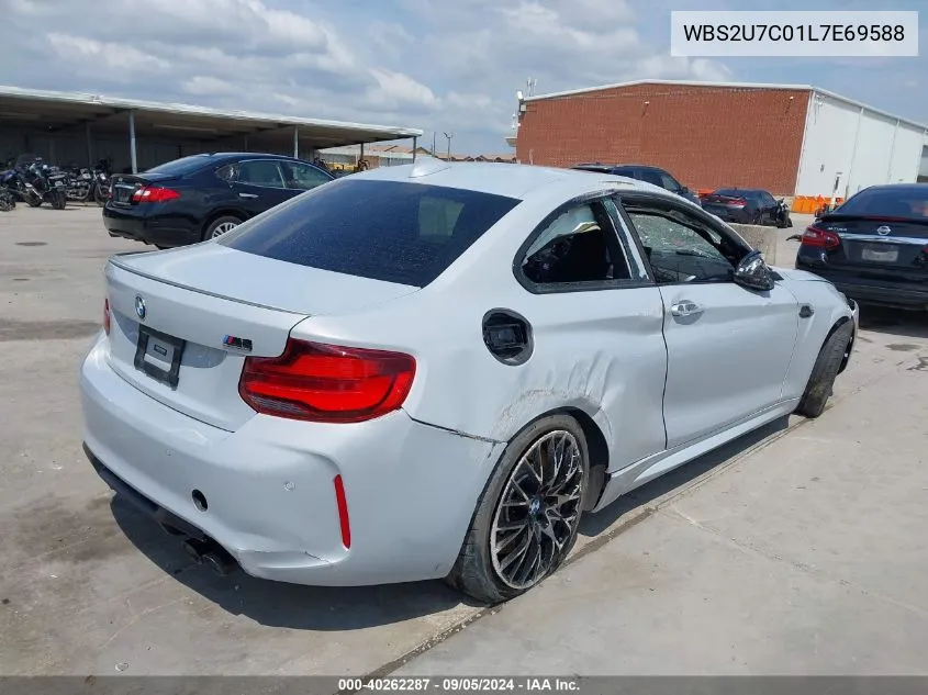 2020 BMW M2 Competition VIN: WBS2U7C01L7E69588 Lot: 40262287