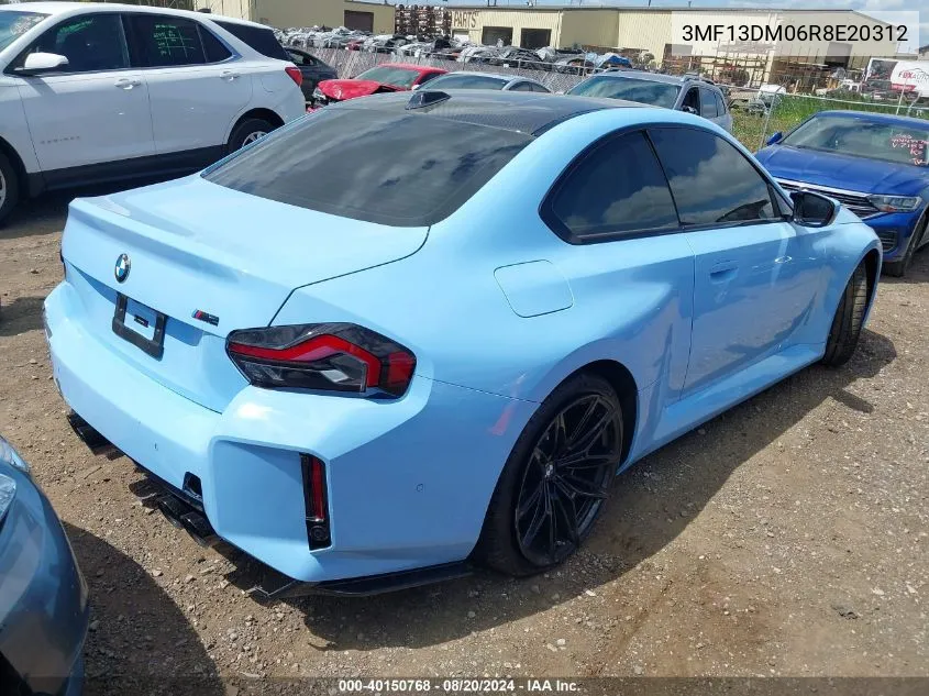 2024 BMW M2 VIN: 3MF13DM06R8E20312 Lot: 40150768