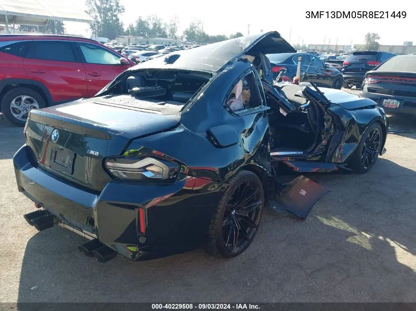 2024 BMW M2 VIN: 3MF13DM05R8E21449 Lot: 40229508