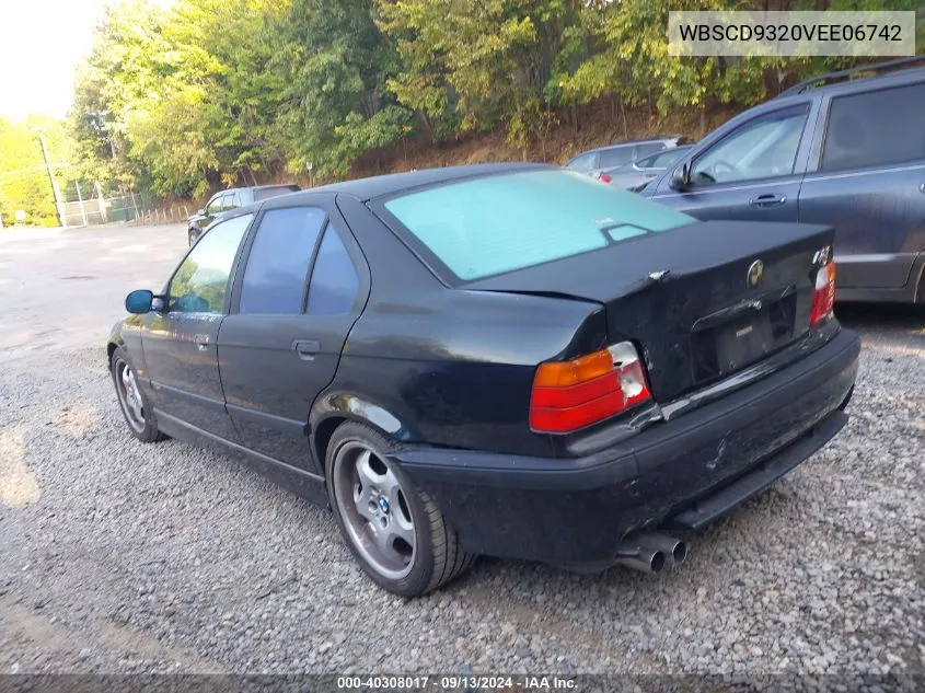 1997 BMW M3 VIN: WBSCD9320VEE06742 Lot: 40308017