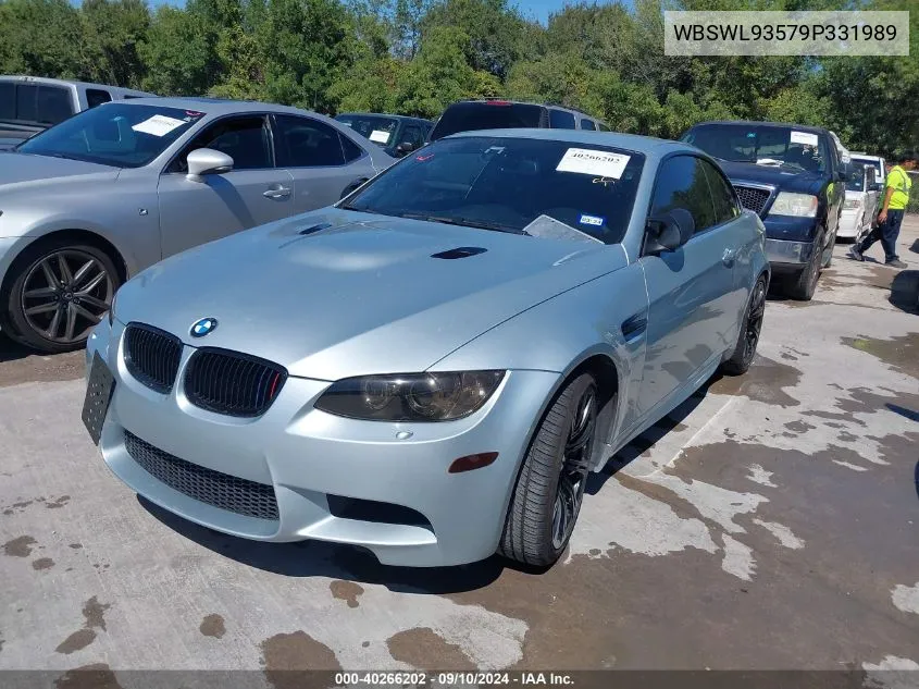 2009 BMW M3 VIN: WBSWL93579P331989 Lot: 40266202