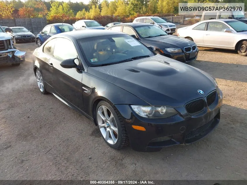 2010 BMW M3 VIN: WBSWD9C57AP362970 Lot: 40354355