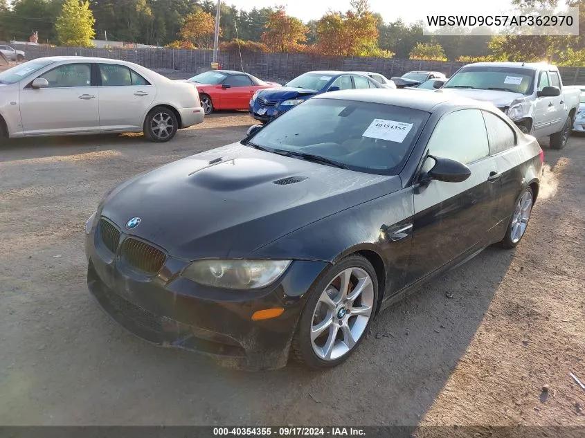 2010 BMW M3 VIN: WBSWD9C57AP362970 Lot: 40354355