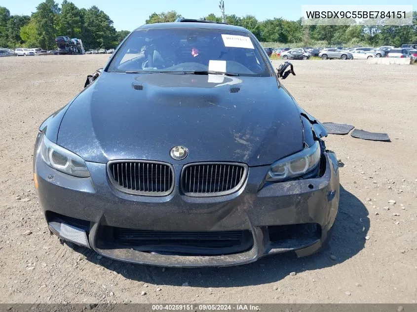 2011 BMW M3 VIN: WBSDX9C55BE784151 Lot: 40259151