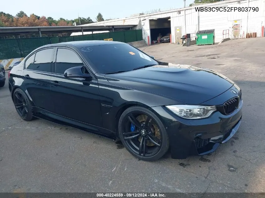 2015 BMW M3 VIN: WBS3C9C52FP803790 Lot: 40224559