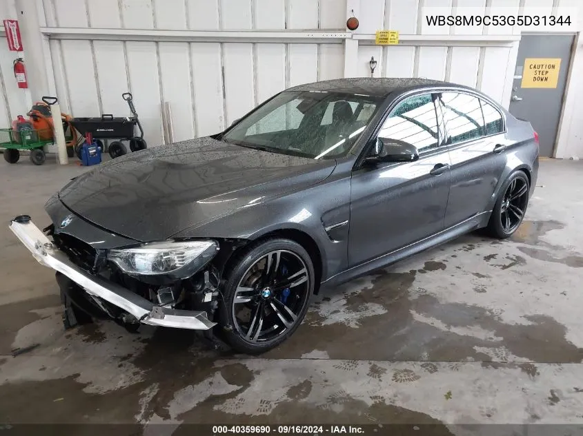 2016 BMW M3 VIN: WBS8M9C53G5D31344 Lot: 40359690