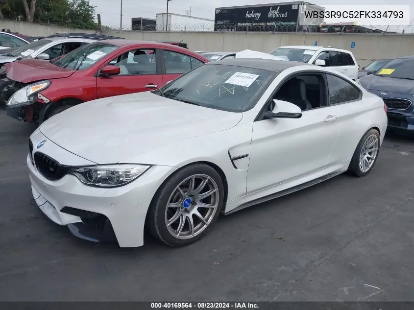 2015 BMW M4 VIN: WBS3R9C52FK334793 Lot: 40169564