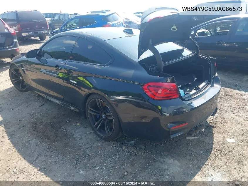 2018 BMW M4 VIN: WBS4Y9C59JAC86573 Lot: 40080504