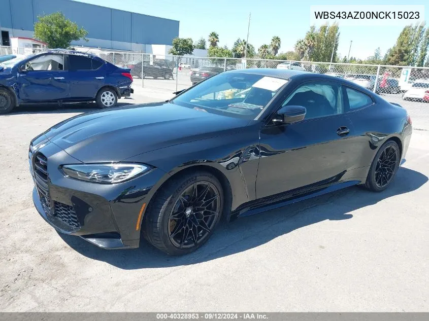 2022 BMW M4 Competition VIN: WBS43AZ00NCK15023 Lot: 40328953