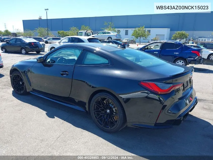 2022 BMW M4 Competition VIN: WBS43AZ00NCK15023 Lot: 40328953