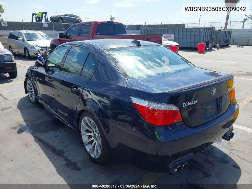 2008 BMW M5 VIN: WBSNB93508CX09042 Lot: 40288817