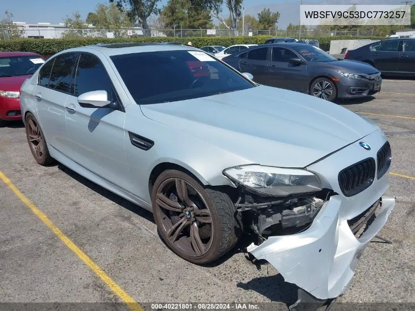 2013 BMW M5 VIN: WBSFV9C53DC773257 Lot: 40221801