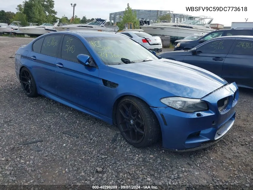 2013 BMW M5 VIN: WBSFV9C59DC773618 Lot: 40290289