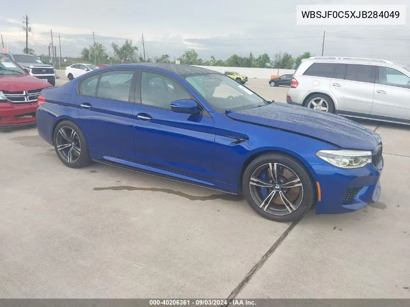 2018 BMW M5 VIN: WBSJF0C5XJB284049 Lot: 40206361