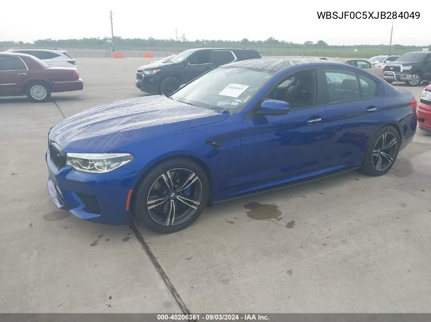 2018 BMW M5 VIN: WBSJF0C5XJB284049 Lot: 40206361