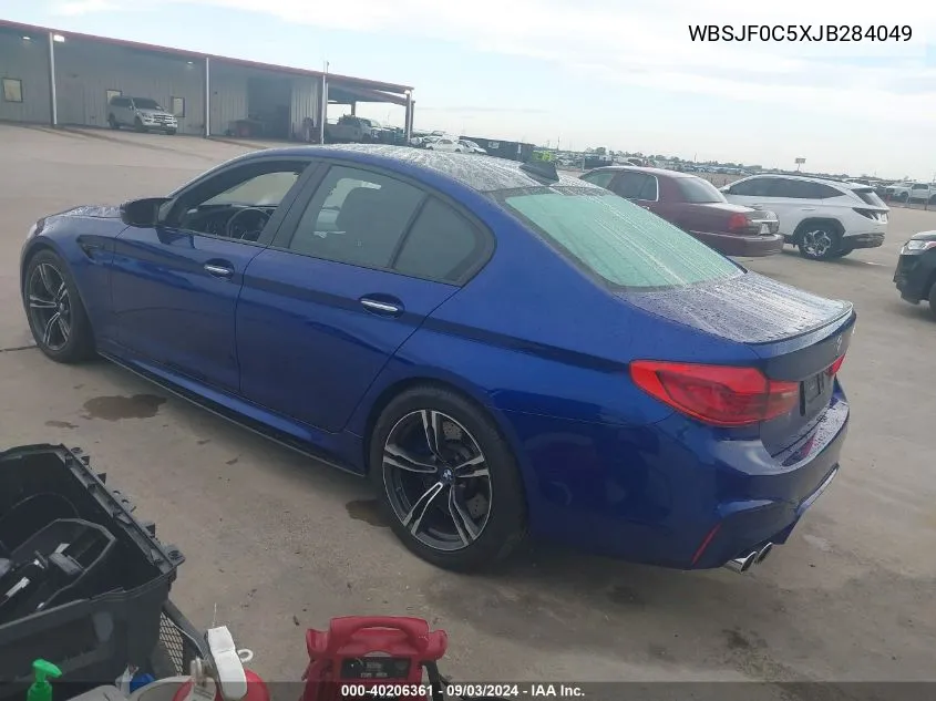 2018 BMW M5 VIN: WBSJF0C5XJB284049 Lot: 40206361