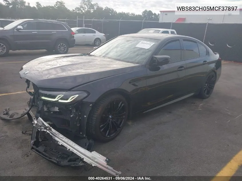 2021 BMW M5 VIN: WBS83CH05MCF37897 Lot: 40264531