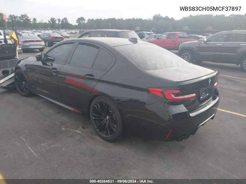 2021 BMW M5 VIN: WBS83CH05MCF37897 Lot: 40264531